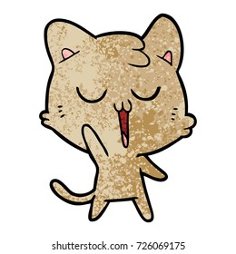 cartoon cat singing
