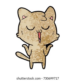 cartoon cat singing