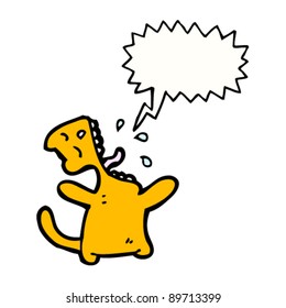 Cartoon Katze singen