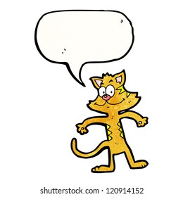 Cartoon Cat Speech Bubble Stock Vector (Royalty Free) 120914152 ...