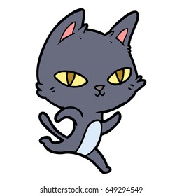 cartoon cat staring