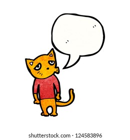 cartoon cat talking