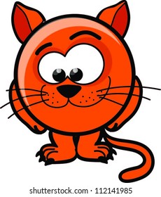 Cartoon cat , vector