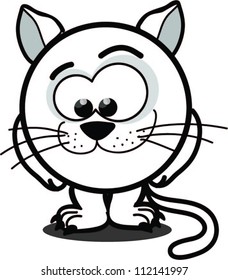 Cartoon cat , vector