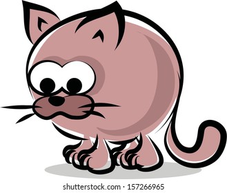 Cartoon cat  - vector