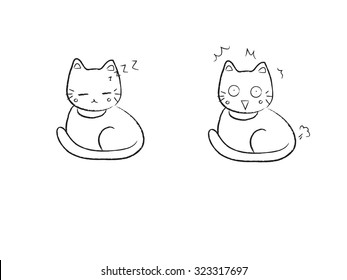 cartoon cat vector