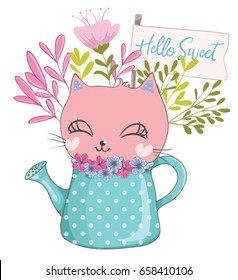 Cartoon cat vector design