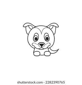  Eine Cartoon Katze Vektorgrafik für die Färbung der Seite.
