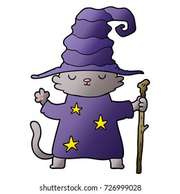 cartoon cat wizard