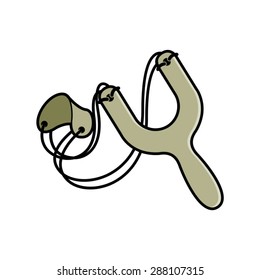 cartoon catapult in color