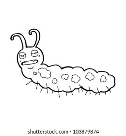 oruga de dibujos animados