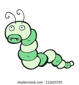 oruga de dibujos animados