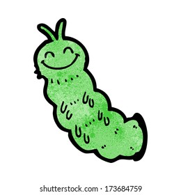 lagarta de desenho animado