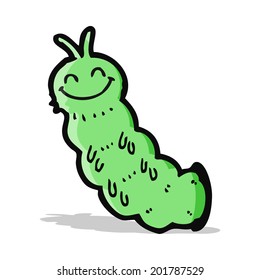 oruga de dibujos animados