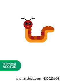 Cartoon caterpillar icon 2