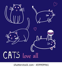 Cartoon cats
