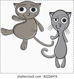 cartoon cats vector