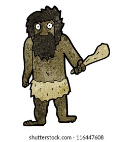 cartoon cave man
