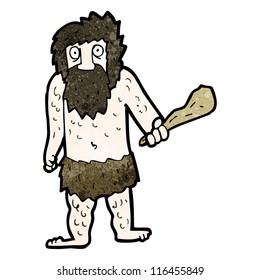 cartoon cave man