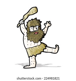 cartoon cave man