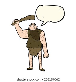 cartoon cave man