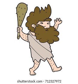 cartoon cave man