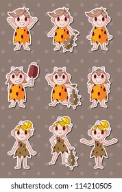 cartoon Caveman stickers