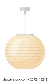 Cartoon ceiling lamp. Pendant light, Kitchen illuminator, flat vector illustration isolated on white background