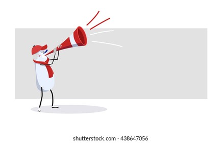 Cartoon celebrating victory