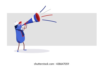 Cartoon celebrating victory