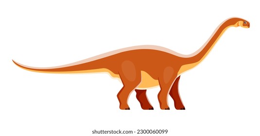 Cartoon Cetiosaurus dinosaur character, cute dino or Jurassic reptile, vector kids toy. Cetiosaurus dinosaur character or extinct sauropod reptile lizard, cartoon figure for children paleontology