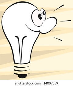 cartoon CFL lamp 	