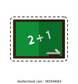cartoon chalkboard class school chalk