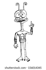 Cartoon Character Alien