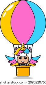 cartoon character cartoon character animal mascot costume lovely cute hot air balloon