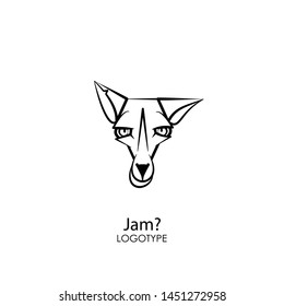 Cartoon character of an animal - a rodent. The head of a funny tough fox. Sly rogue grimaces. Conceptual. Problem? - Vector