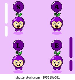 cartoon character balloon sale mascot illustration of wine is perfect for advertisers