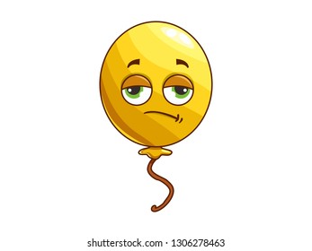 Cartoon character balloons with funny faces