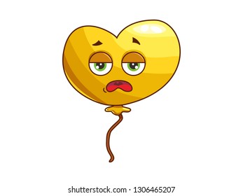 Cartoon character balloons with funny faces