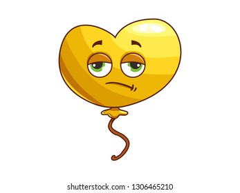 Cartoon character balloons with funny faces