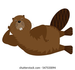 Cartoon Character Beaver