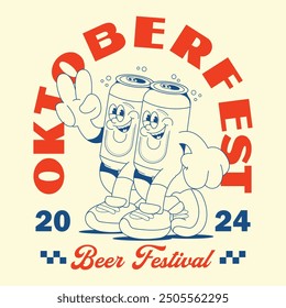 Cartoon character beer for t shirt printing