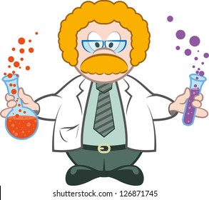 Cartoon Character Biochemist Stock Vector (Royalty Free) 126871745 ...