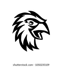 The cartoon character of a bird's eagle mascot