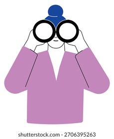 A cartoon character with a blue hat