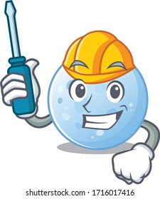 cartoon character of blue moon worked as an automotive