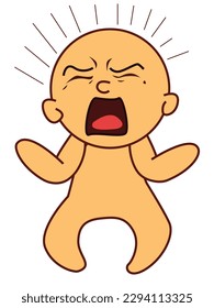 cartoon character body-posture- crying. comfortable for animation