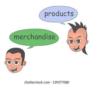 Cartoon Character Caption Button Product 스톡 벡터(로열티 프리) 139377080