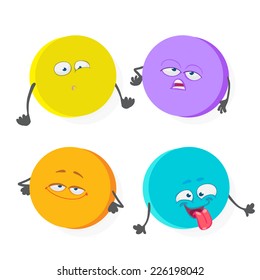 cartoon character circle