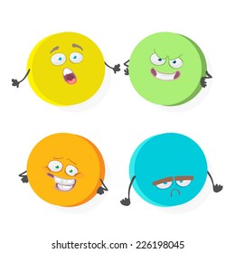 cartoon character circle